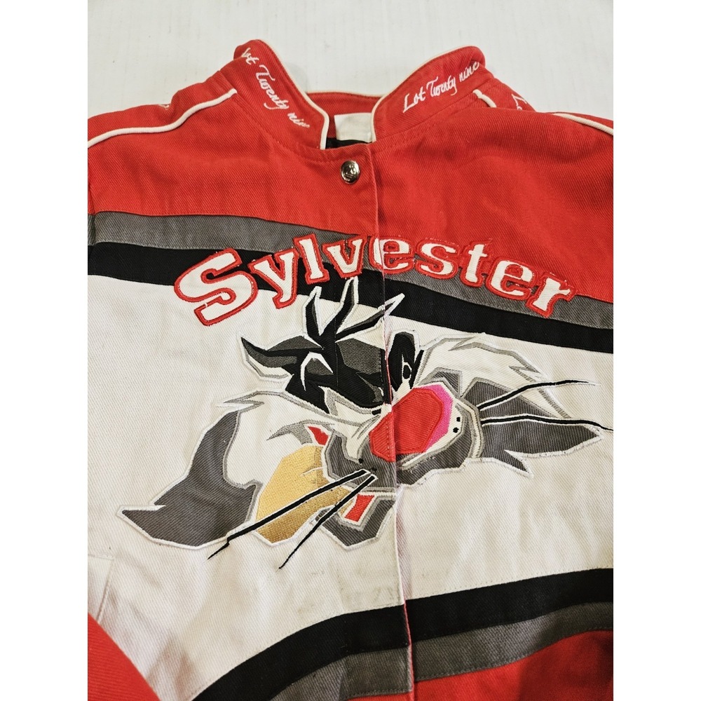 Looney Tunes Lot 29 Premium Wear Sylvester Nascar Youth XL Long Sleeved - Picture 4 of 12